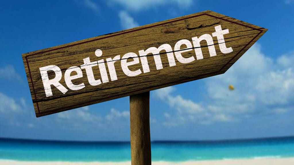 Retirement sign